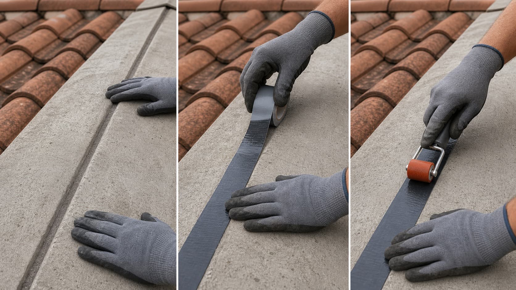 Three-step surface preparation and flashing tape application sequence